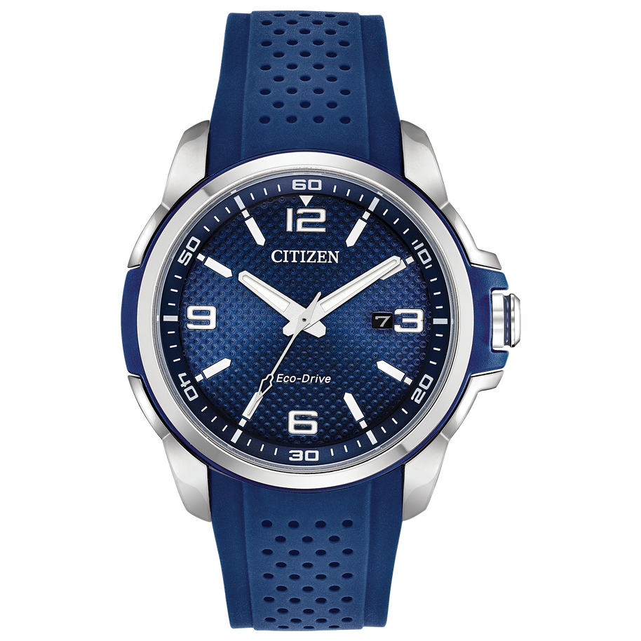 AW1158-05L Citizen Blue Dial Blue Polyurethane Eco-Drive Men's Watch