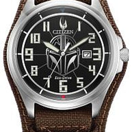 Citizen AW1411-05W Star Wars The Mandalorian Eco-Drive Black Dial Men's Watch