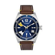 Citizen Disney Mickey Mouse AW1599-00W Blue Dial Stainless Steel Men's Watch