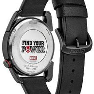 Citizen AW1685-00W Marvel Miles Morales Eco-Drive Black Dial Men's Watch