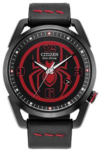 Citizen AW1685-00W Marvel Miles Morales Eco-Drive Black Dial Men's Watch