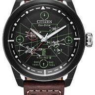 Citizen AW1738-05W Star Wars X-Wing & TIE Fighter Eco-Drive Black Dial Men's Watch