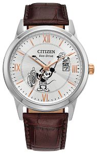 Citizen Disney Steamboat Willie AW1788-07W Silver Dial Stainless Steel Unisex Watch