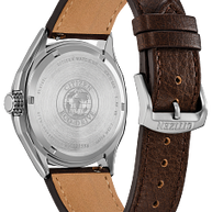 AW1890-19B Citizen Eco-Drive Quartz Beige Dial Leather Watch Beige Dial Stainless Steel Men's Watch