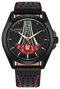 Citizen AW2095-41W Marvel Stark "Kinda Sorta Famous" Eco-Drive Black Dial Men's Watch