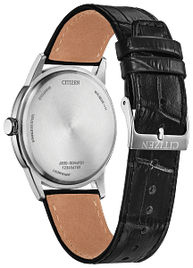 AW2110-06E Citizen Eco-Drive Quartz Watch Silver / Black Dial Stainless Steel Men's Watch
