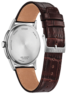 AW2110-14Z Citizen Eco-Drive Quartz Watch Silver / Black Dial Stainless Steel Men's Watch
