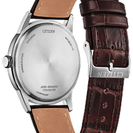 AW2110-14Z Citizen Eco-Drive Quartz Watch Silver / Black Dial Stainless Steel Men's Watch