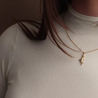 14K Gold Dolphin Necklace