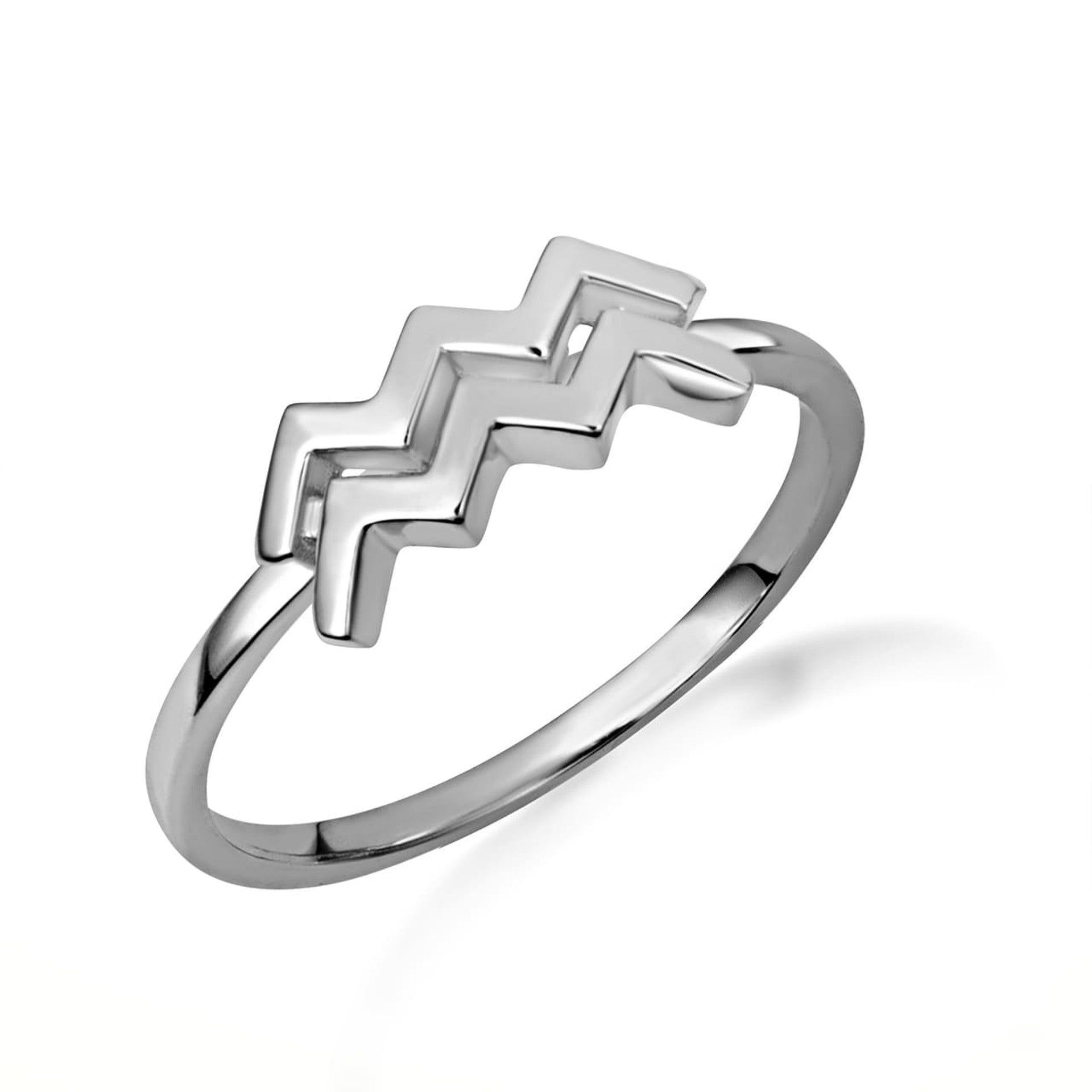 .925 Sterling Silver Personalized Zodiac Sign Band Ring