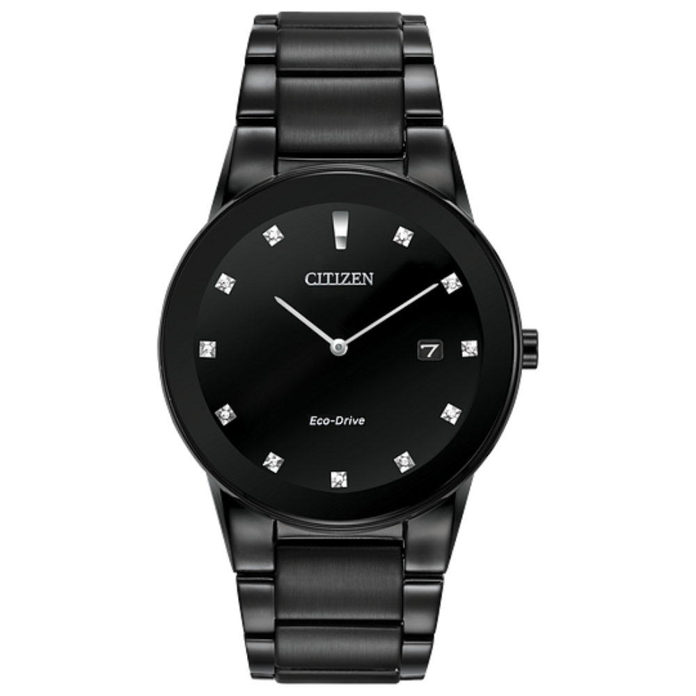 Citizen AU1065-58G Axiom Diamond Markers Black Dial Men's Watch