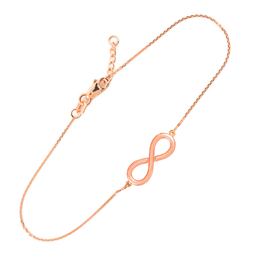 14K Gold Infinity Bracelet (Available in Yellow/Rose/White Gold)