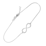 .925 Sterling Silver Classic Infinity Bracelet