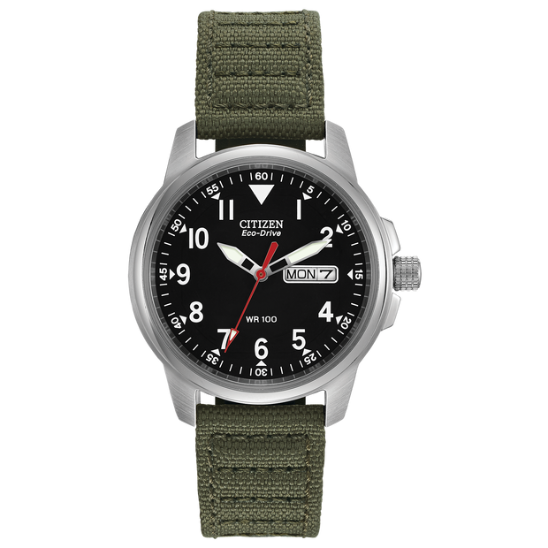BM8180-03E Citizen Garrison Strap Eco-Drive Day-Date Men's Watch