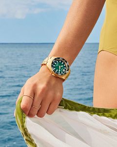 Citizen Promaster Dive BN0262-59W Eco-Drive Green Dial Gold-Tone Men's Dive Watch