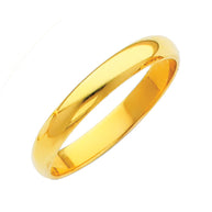 Yellow Gold 3mm Polished Wedding Band Ring
