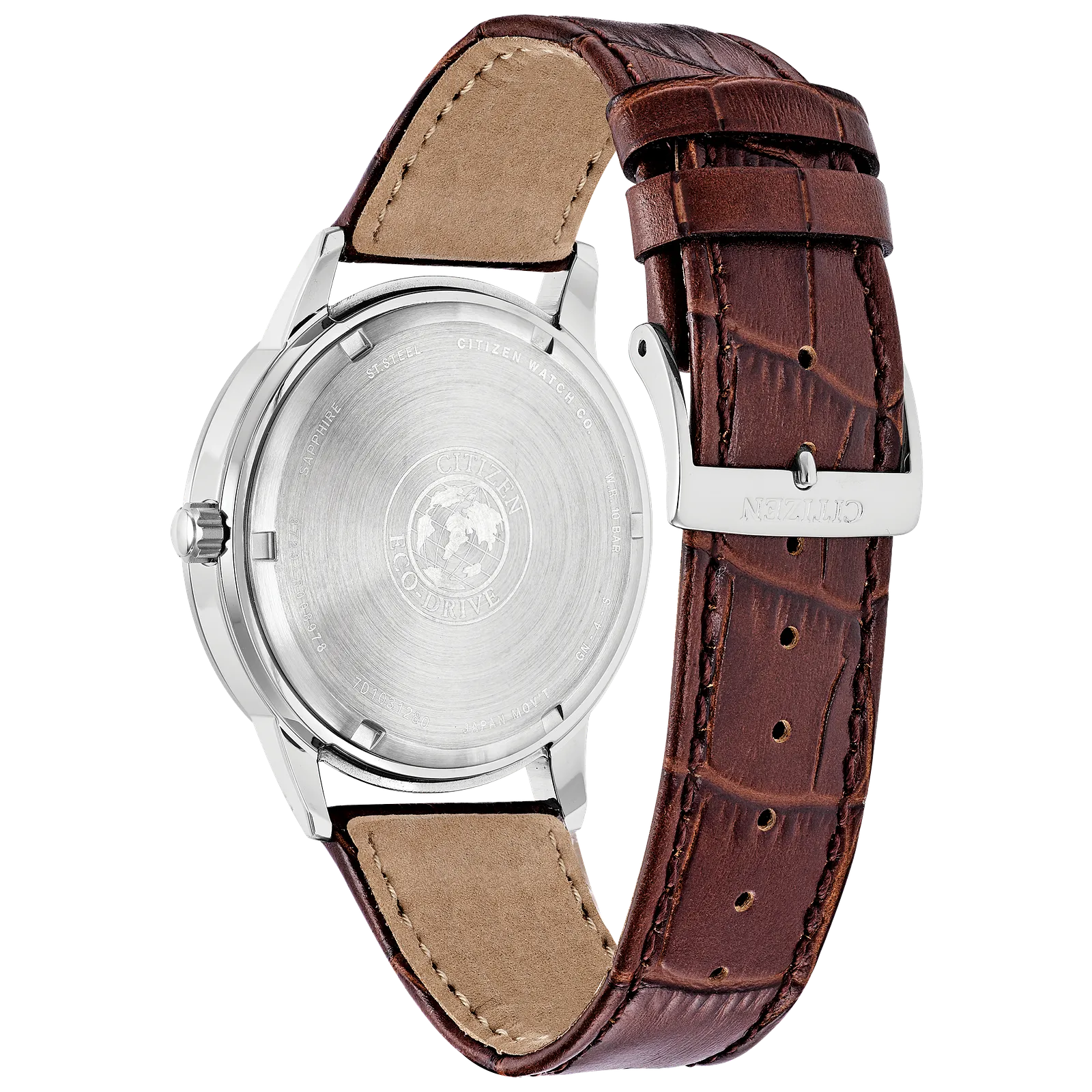 BU2070-12L Citizen Corso Blue Dial Brown Leather Men's Watch