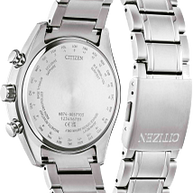 BY1010-57X Citizen Tsuki-yomi A-T Moonphase Radio-Controlled Quartz Red / Dark Sunray Dial Super Titanium Men's Watch