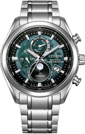 BY1010-57X Citizen Tsuki-yomi A-T Moonphase Radio-Controlled Quartz Red / Dark Sunray Dial Super Titanium Men's Watch