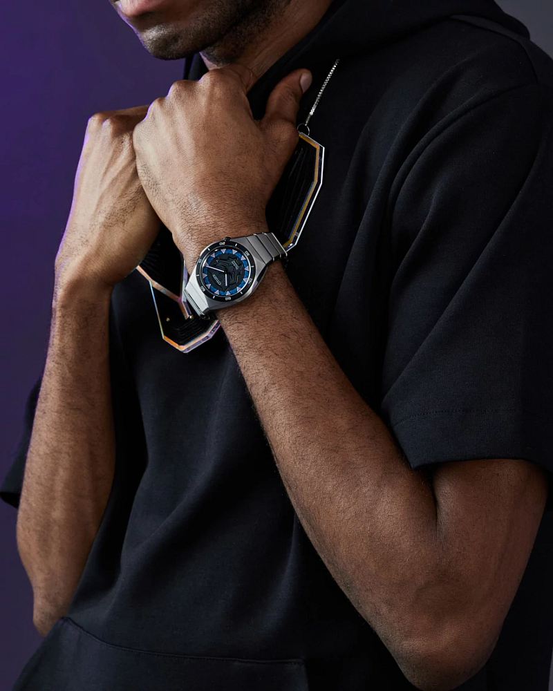 Citizen AW1668-50W Eco-Drive Black Panther Silver-Tone Men's Watch