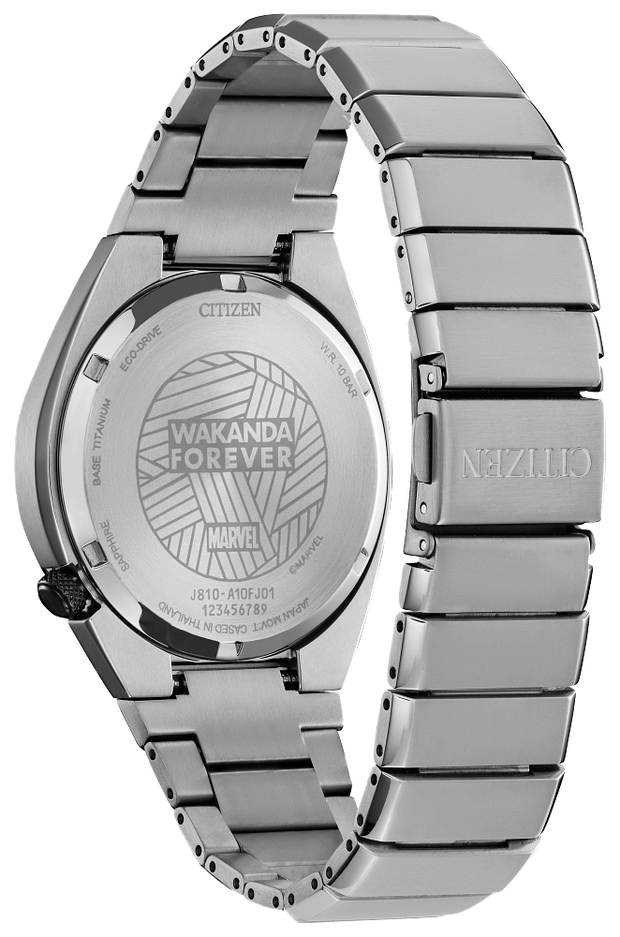 Citizen AW1668-50W Eco-Drive Black Panther Silver-Tone Men's Watch