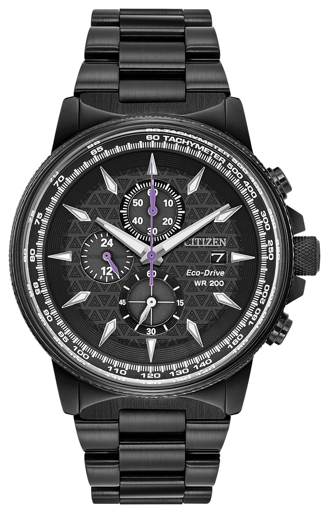Citizen CA0297-52W Marvel Black Panther Eco-Drive Chronograph Men's Watch