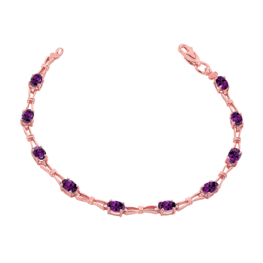 Personalized Birthstone Tennis Bracelet (Available in Yellow Gold, Rose Gold, White Gold)