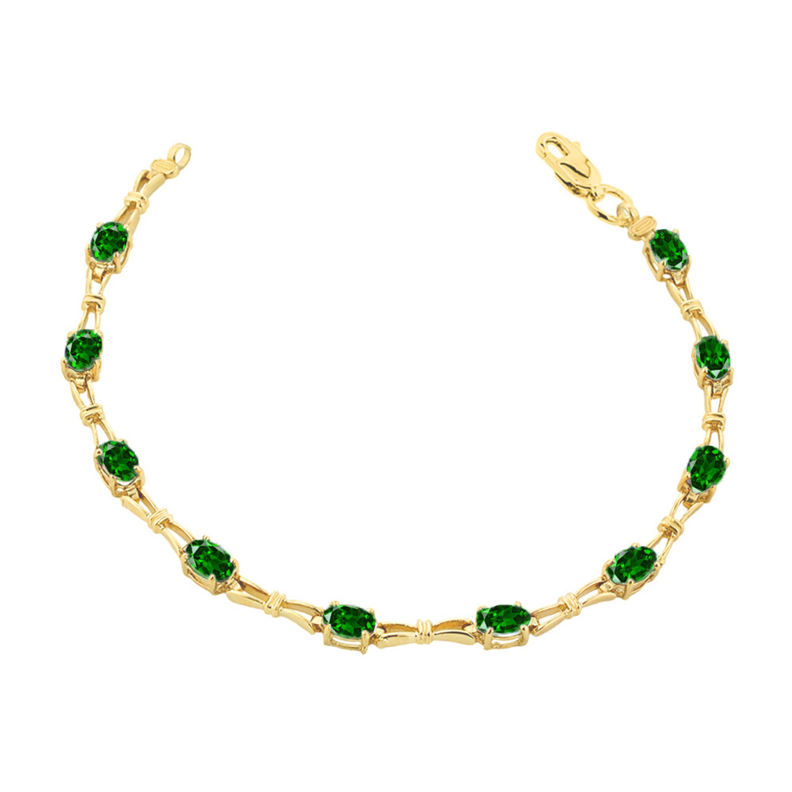 Personalized Birthstone Tennis Bracelet (Available in Yellow Gold, Rose Gold, White Gold)