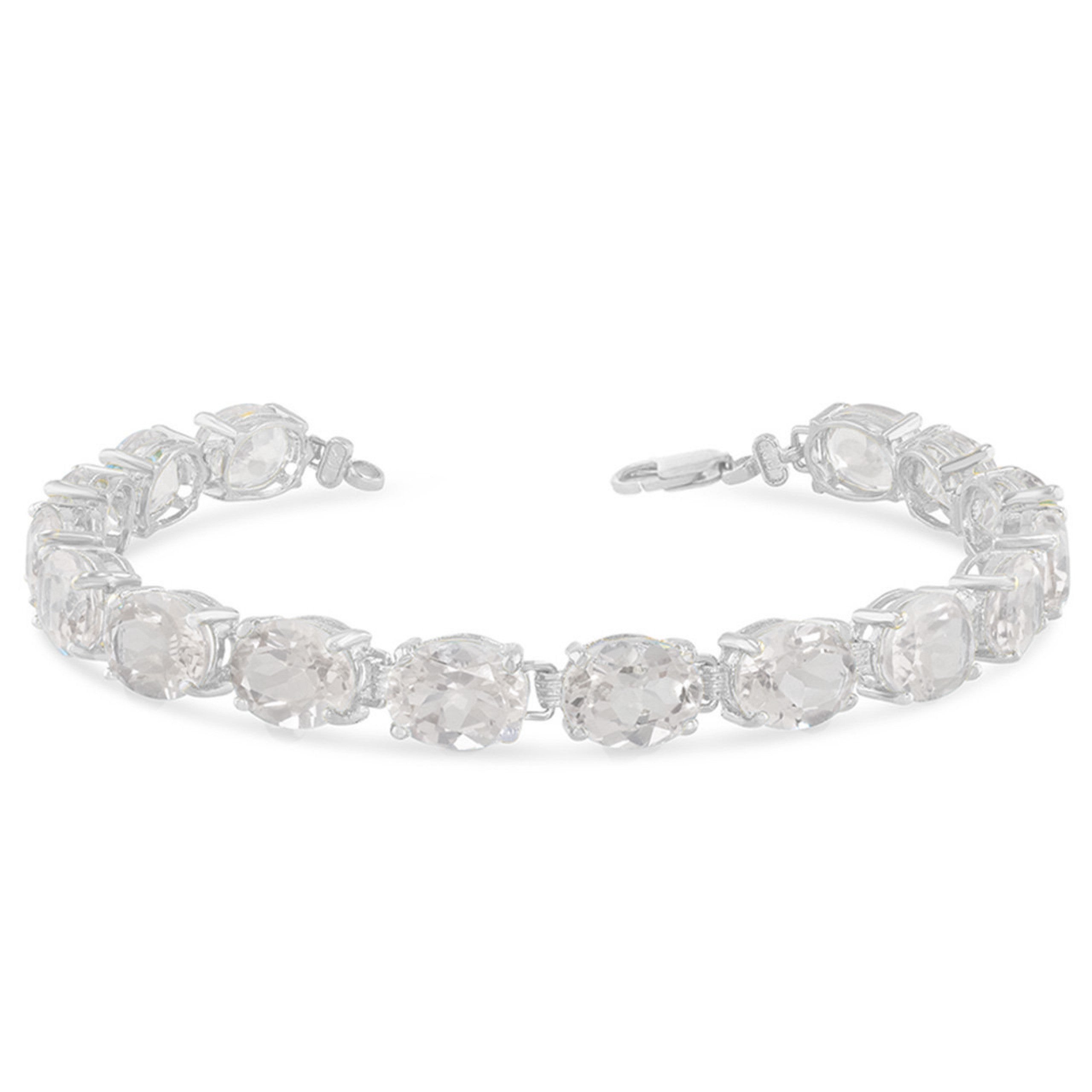 Personalized Oval Birthstone (9 x 7) Tennis Bracelet (Available in Yellow/Rose/White Gold)