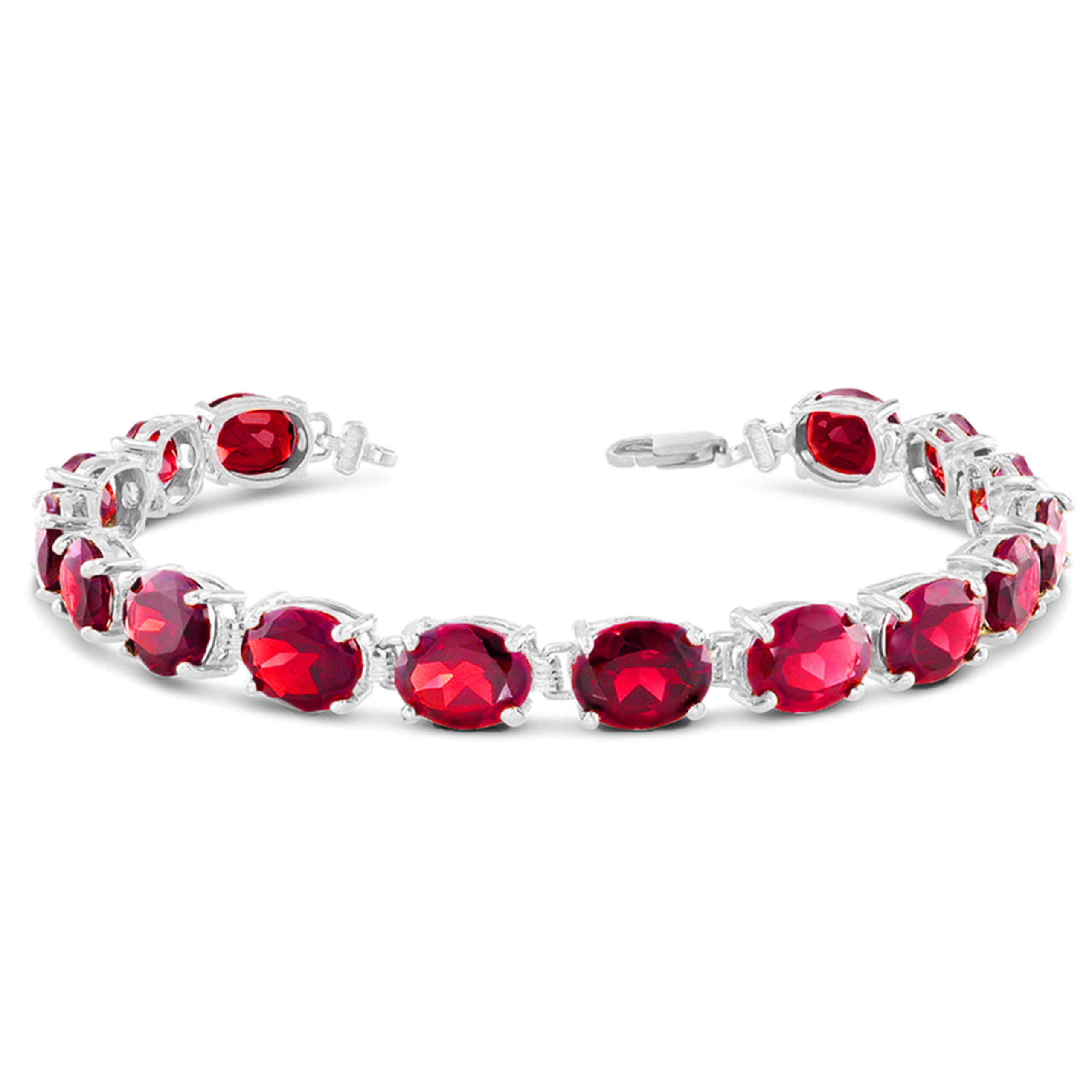 Personalized Oval Birthstone (9 x 7) Tennis Bracelet (Available in Yellow/Rose/White Gold)