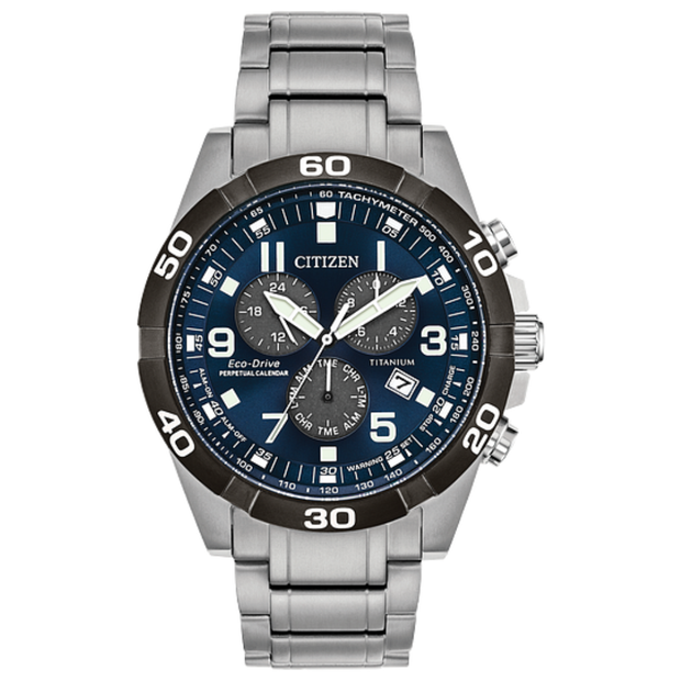 Citizen BL5558-58L Brycen Eco-Drive Blue Dial Super Titanium Men's Watch
