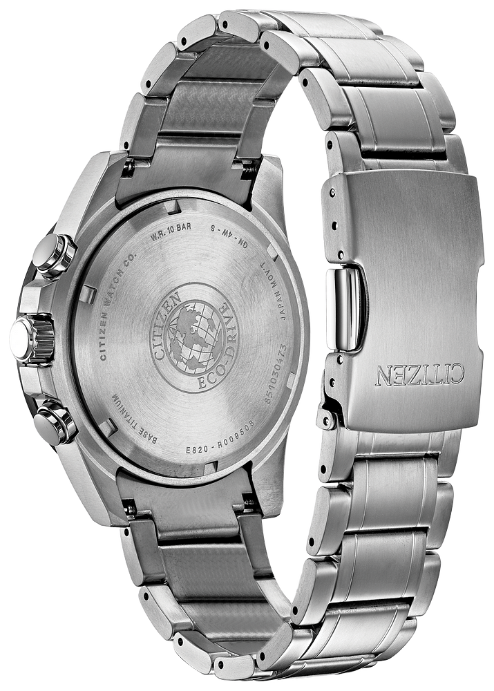 Citizen BL5558-58L Brycen Eco-Drive Blue Dial Super Titanium Men's Watch