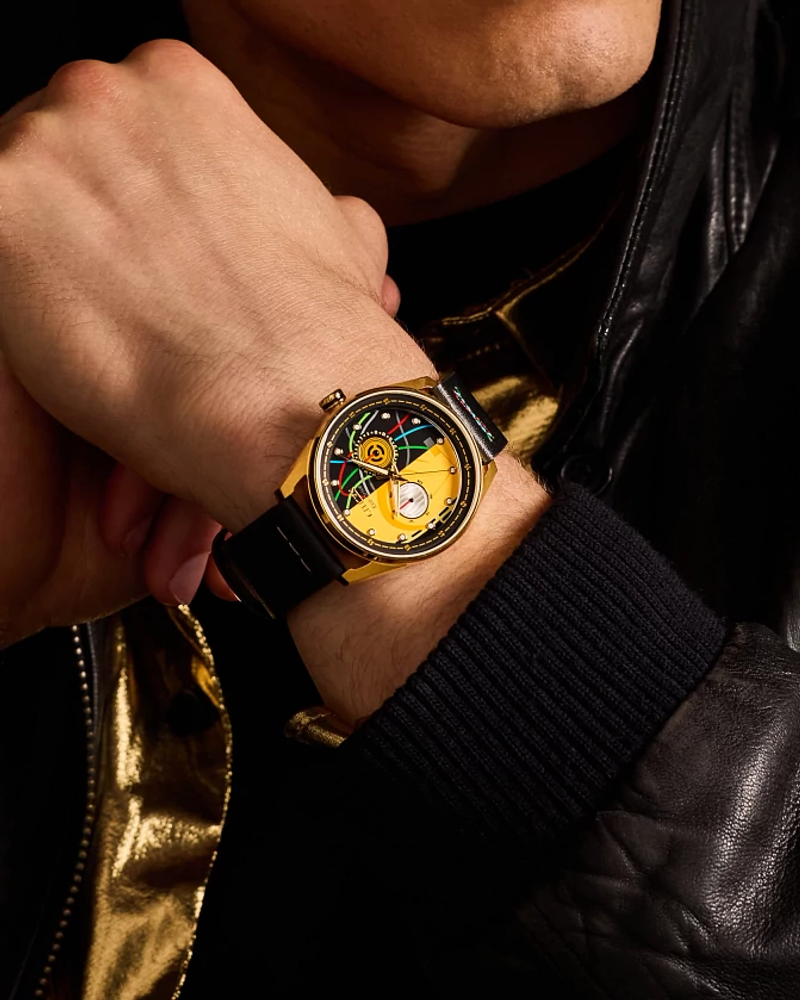 Citizen BU4026-05W Eco-Drive Star Wars C-3PO Yellow Dial Men's Watch