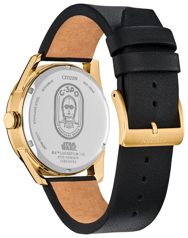 Citizen BU4026-05W Eco-Drive Star Wars C-3PO Yellow Dial Men's Watch