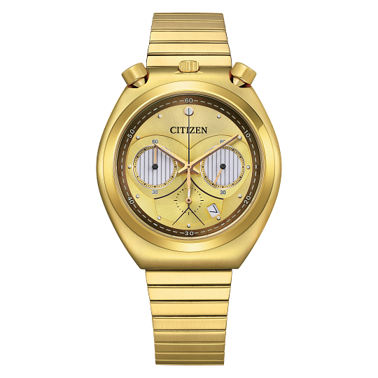 Citizen AN3662-51W C-3PO Star Wars Chronograph Gold Dial Men's Watch
