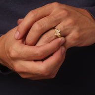 10K/14K Gold Texas Nugget Ring (Available in Yellow Gold, White Gold)