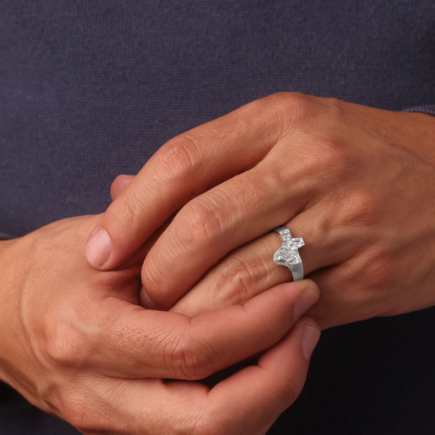 Silver Texas Nugget Ring