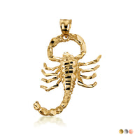 Solid Gold Scorpion Pendant (Available in Yellow/Rose/White Gold)