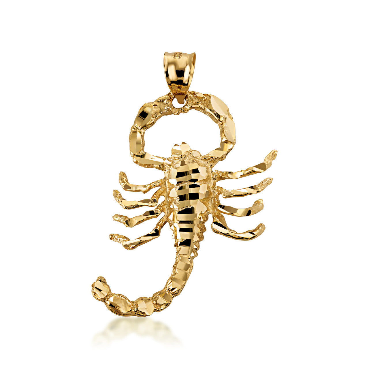Solid Gold Scorpion Pendant (Available in Yellow/Rose/White Gold)
