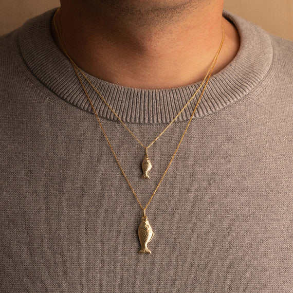 Fish Necklace 14K Gold (S/L)