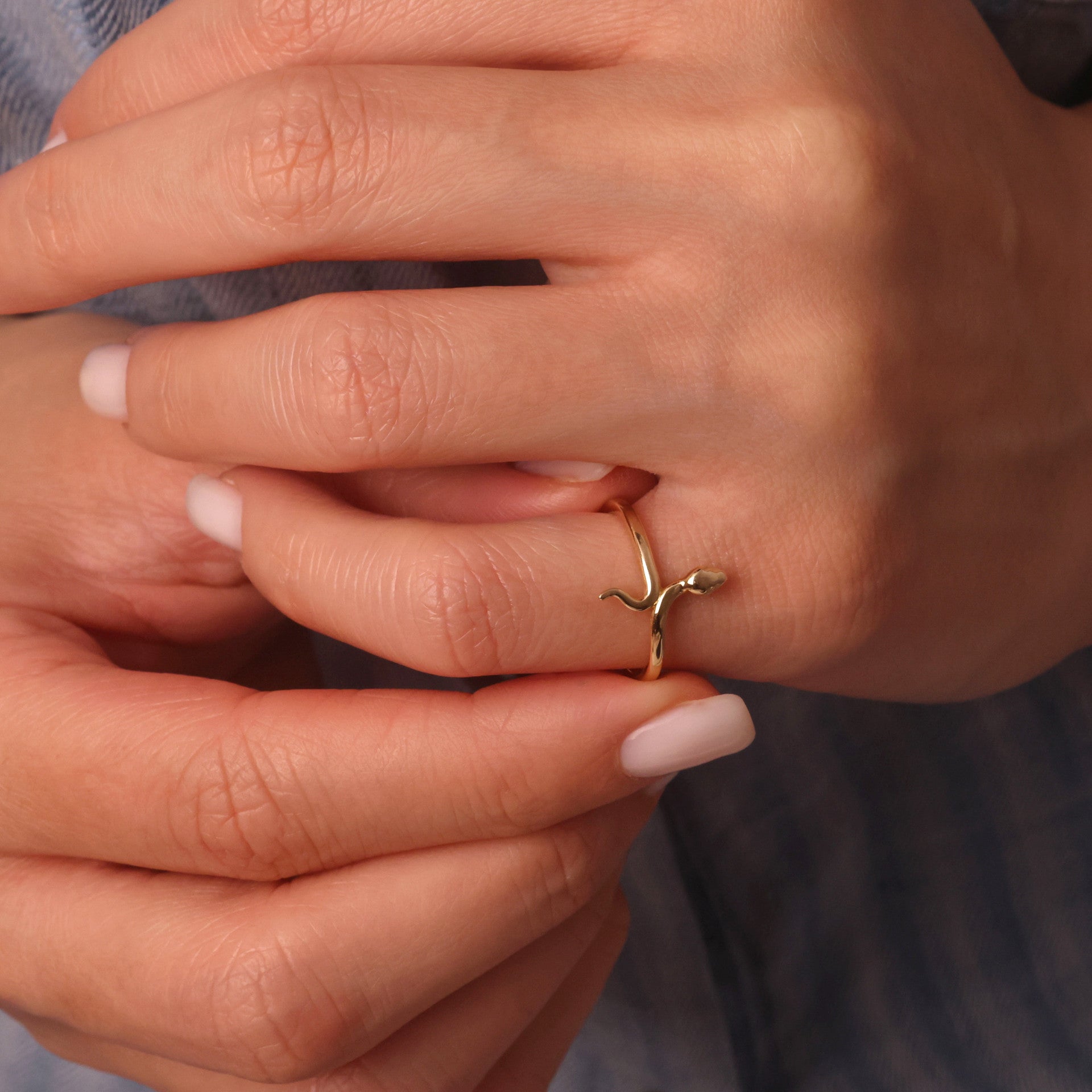 10K/14K Yellow Gold Snake Ring