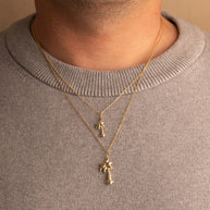 14K Gold Palm Tree Necklace (S/L)