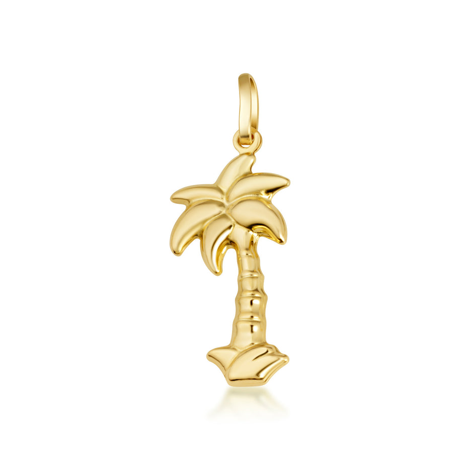 14K Gold Palm Tree Necklace (S/L)