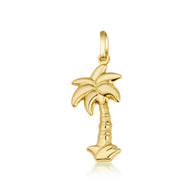 14K Gold Palm Tree Necklace (S/L)