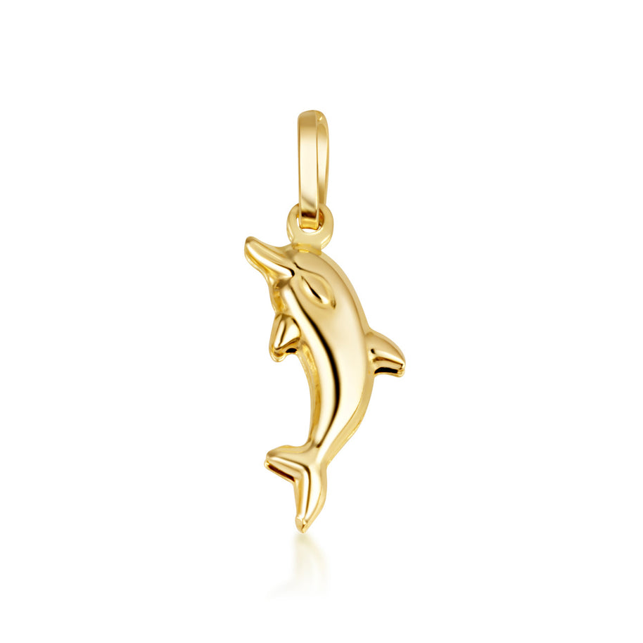 14K Gold Dolphin Necklace