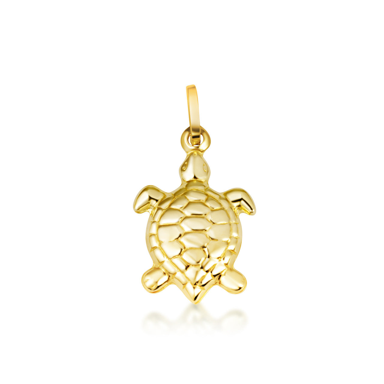 14K Yellow Gold Sea Turtle Necklace (S/L)