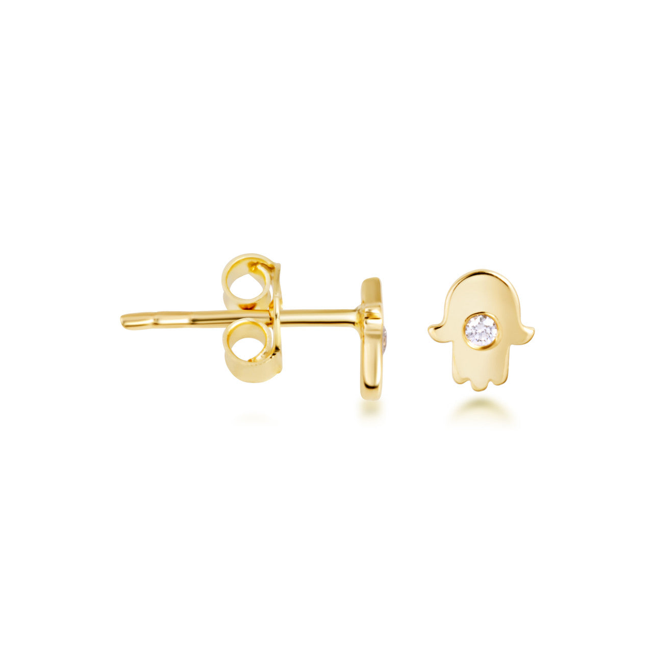 14K Gold Cross Earrings