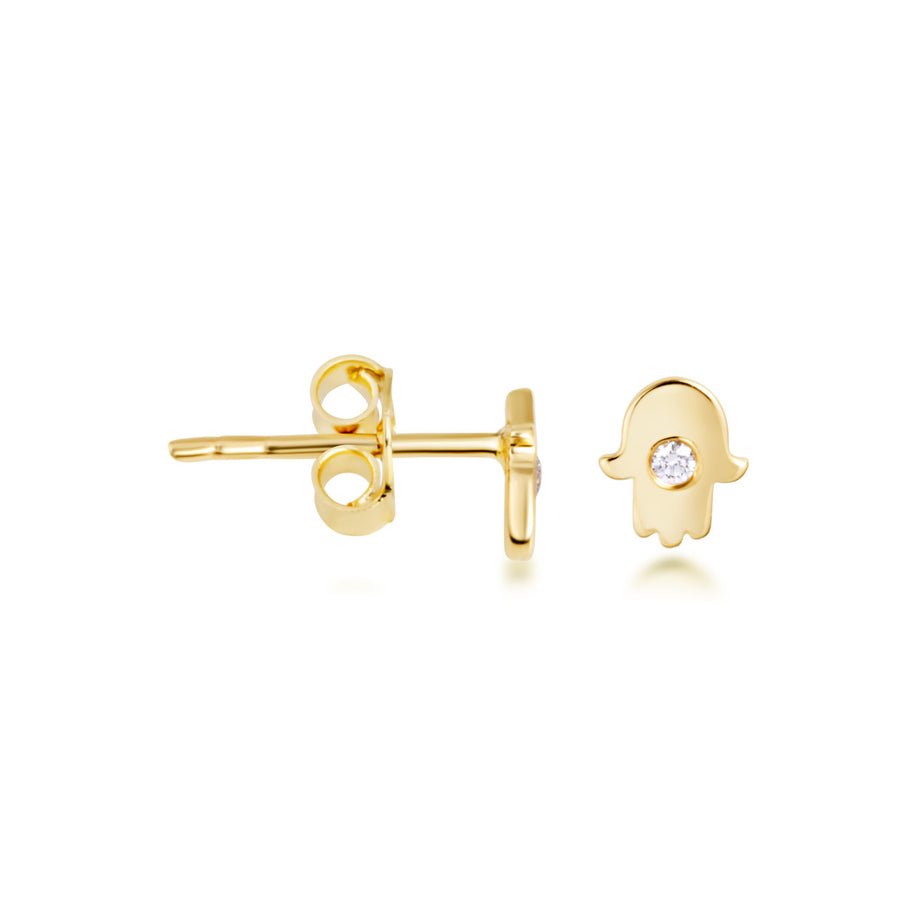 14K Gold Cross Earrings