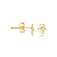 14K Gold Cross Earrings