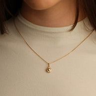 .925 Sterling Silver Tulip Flower Pendant Necklace